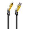 Imagen de Cable de Datos Transformers 4 En 1 Usb-A / Lighting / Usb-C 6A 1m