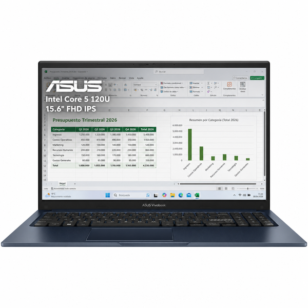 Imagen de Notebook Asus Vivobook 15 Intel Core 5 8GB 512GB Quiet Blue