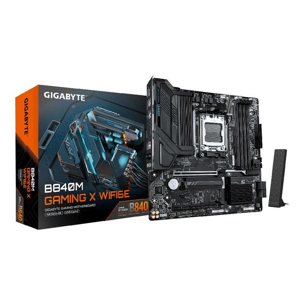 Imagen de Motherboard AMD AM5 DDR5 Gigabyte B840M Gaming X WiFi 6E