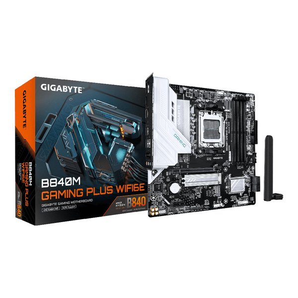 Imagen de Motherboard AMD AM5 DDR5 Gigabyte B840M Gaming Plus WiFi 6E