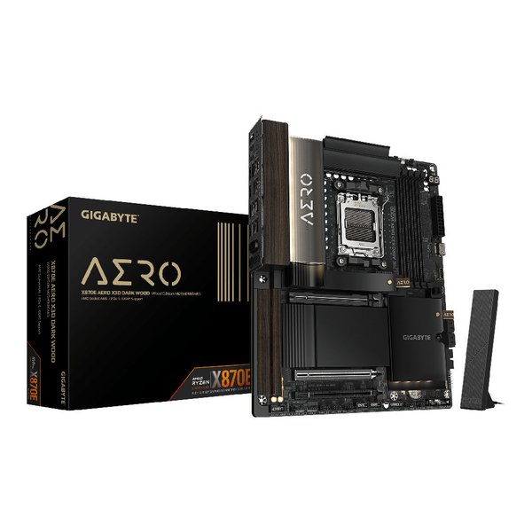 Imagen de Motherboard AMD AM5 DDR5 Gigabyte X870E Aero X3D Dark Wood