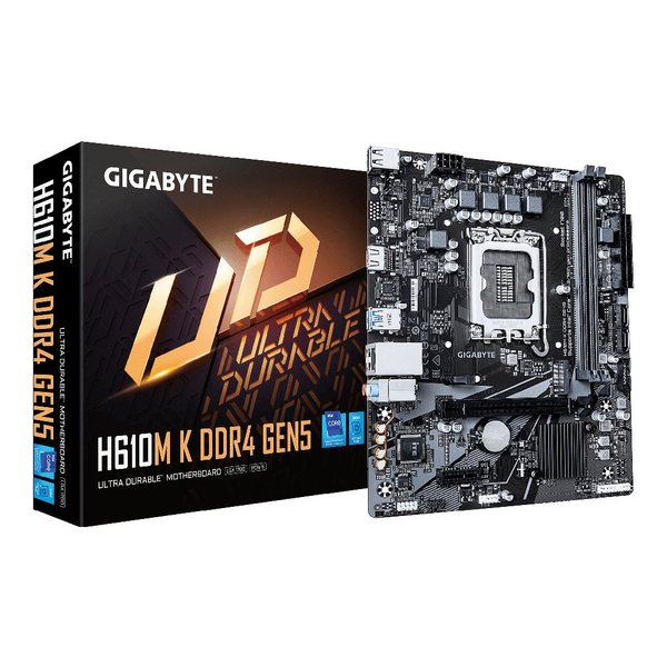 Imagen de Motherboard Intel LGA1700 Gigabyte H610M K DDR4 Gen5 mATX