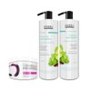 Imagen de Shampoo Sin Sal Riviera Menta Y Limón Para Cabellos Grasos 1L + Acondicionador 1L + Keratina 350gr