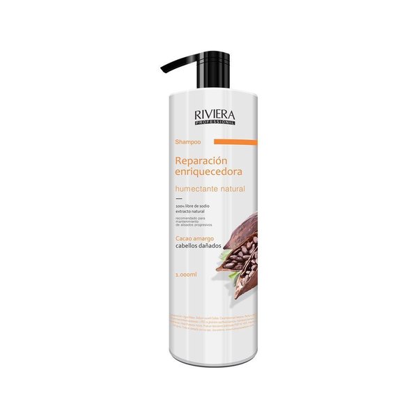 Imagen de Shampoo Sin Sal Riviera Manteca De Cacao Para Cabello Dañado 1L