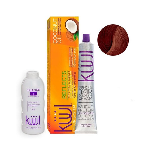Imagen de Tinta Permanente Kuul Reflects Rojo 90ml + Oxidante 135ml
