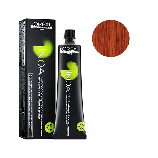 Imagen de Tinta Permanente Loreal Inoa Sin Amoniaco N° 7.44 60gr