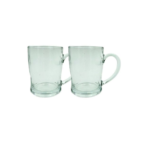 Imagen de 2 Jarras Vasos De Vidrio Con Asa De 450ml
