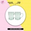 Imagen de 2 Jarras Vasos De Vidrio Con Asa De 450ml