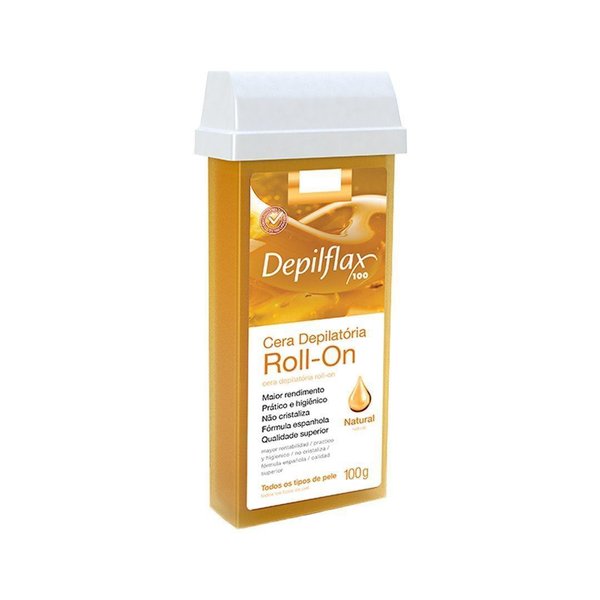 Imagen de Cera Depilatoria Depilflax Roll On Natural Todas Las Pieles
