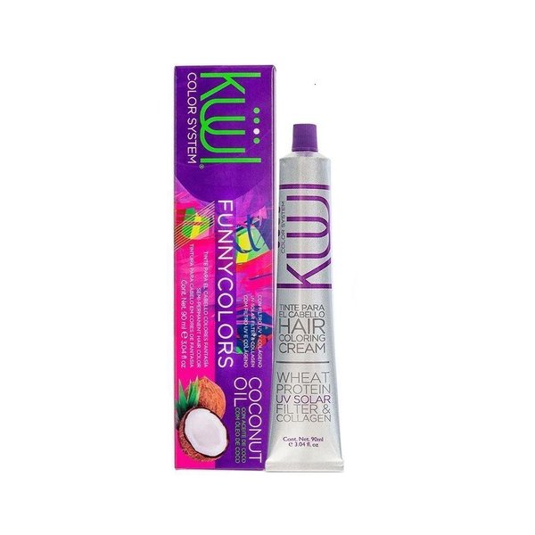 Imagen de Tinta Semipermanente Kuul FunnyColors  Fantasia Blanco Para Aclarar Tonos 90ml