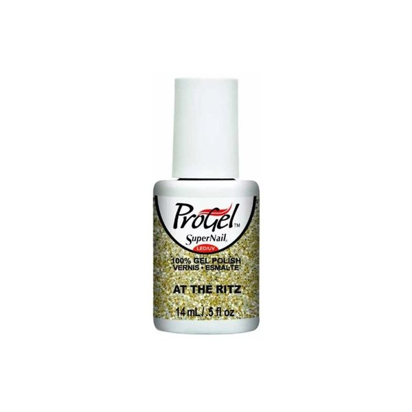 Imagen de Esmalte De Uñas Gel Semipermanente Supernail Glitter Dorado