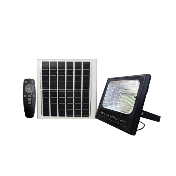 Imagen de Reflector Foco Led 200W Para Exterior Con Sensor Panel Solar