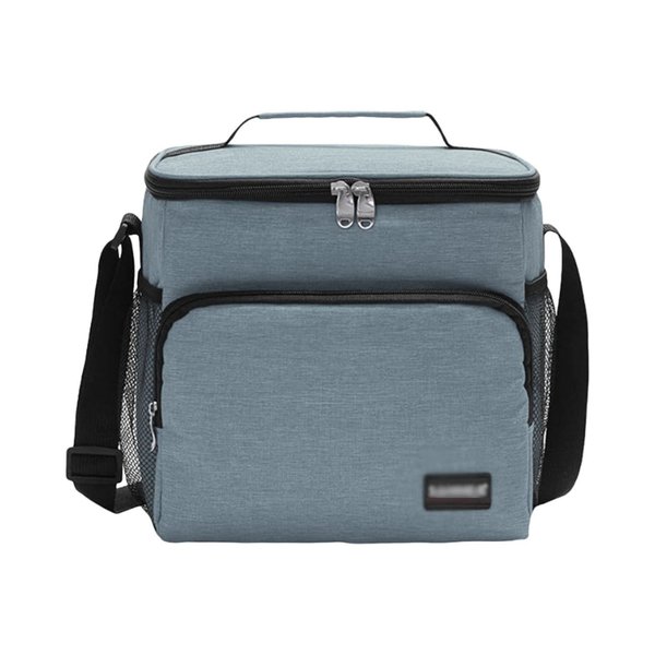 Imagen de Lunchera Bandolera Escolar Termica Gris Topo Sannea 11 L