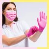 Imagen de Guantes De Nitrilo Descartables Rosa 50 Pares Talle L