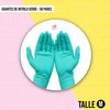 Imagen de Guantes De Nitrilo Descartables Verde 50 Pares Talle M
