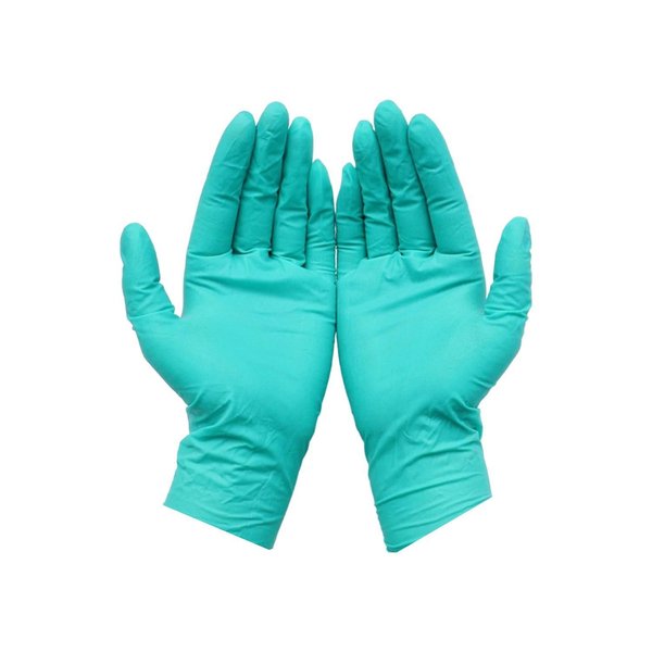Imagen de Guantes De Nitrilo Descartables Verde 50 Pares Talle L
