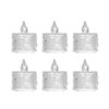 Imagen de Pack 6 Velas De Luz Led Acrílicas Luz Cálida 3,5cm X 5cm