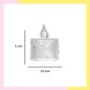 Imagen de Pack 3 Velas De Luz Led Acrílicas Luz Cálida 3,5cm X 5cm