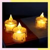 Imagen de Pack 6 Velas De Luz Led Acrílicas Luz Cálida 3,5cm X 5cm