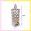 Imagen de Vela De Luz Led Diamantada Luz Cálida 5cm Ancho X 12cm Alto