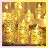 Imagen de Vela De Luz Led Diamantada Luz Cálida 5cm Ancho X 12cm Alto