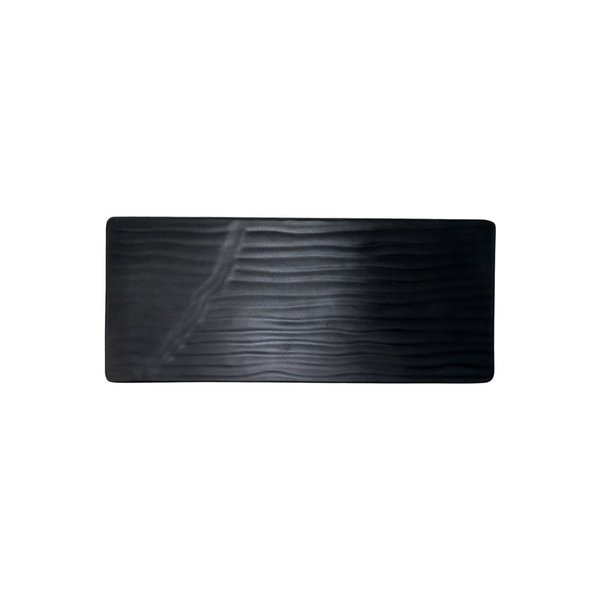 Imagen de Bandeja Plato De Melamina Negro Para Sushi 36cm X 16cm
