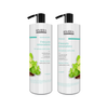 Imagen de Pack Shampoo Sin Sal Riviera Menta y Limón Para Cabellos Grasos 1L + Acondicionador 1L