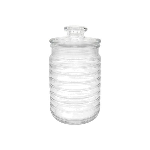 Imagen de Frasco De Vidrio Con Tapa Hermético Transparente 1 Litros