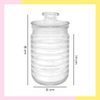 Imagen de Frasco De Vidrio Con Tapa Hermético Transparente 1 Litros