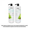 Imagen de Pack Shampoo Sin Sal Riviera Menta y Limón Para Cabellos Grasos 1L + Acondicionador 1L