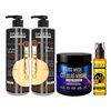 Imagen de Alisado De Células Madre Riviera 350gr + Shampoo Sin Sal 1L + Acondicionador Sin Sal 1L + Aceite Argán Oleo 100ml