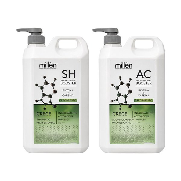 Imagen de Pack Shampoo Crecimiento Millên Con Cafeína 3L + Acondicionador 3L