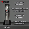 Imagen de Maquina Patillera Corte De Pelo Inalámbrica Wmark NG-8208 Plateada