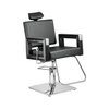 Imagen de Sillón Para Peluquería Dompel Square Reclinable Hidráulico Negro