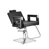 Imagen de Sillón Para Peluquería Dompel Square Reclinable Hidráulico Negro