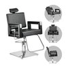 Imagen de Sillón Para Peluquería Dompel Square Reclinable Hidráulico Negro