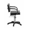 Imagen de Silla Para Peluquería Dompel Titan Hidráulica Giratoria Negra