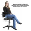 Imagen de Silla Para Peluquería Dompel Titan Hidráulica Giratoria Negra