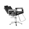 Imagen de Silla Sillón Para Peluquería Dompel Square Stand Negra
