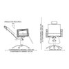 Imagen de Silla Sillón Para Peluquería Dompel Square Stand Negra