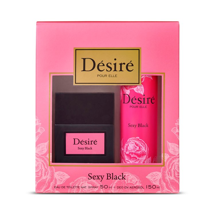 Imagen de Desire Estuche Sexy Black 50 ml + Desodorante