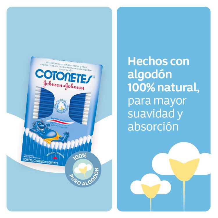 Imagen de Johnson's Baby Cotonetes  75 unidades