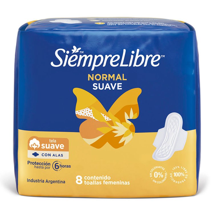 Imagen de Siempre Libre Normal Suave con Alas X8