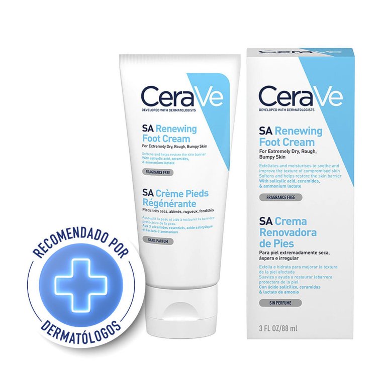 Imagen de Cerave Crema Renovadora De Pies Con Acido Salicilico 88 ml