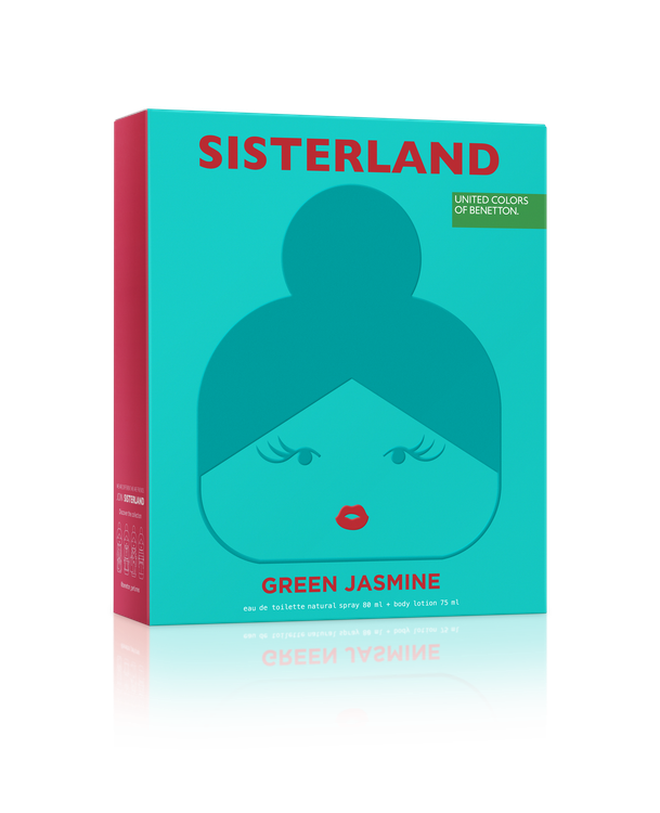 Imagen de Cofre Benetton Sisterland Green Jasmine Edt 80 ml + Crema 75 ml