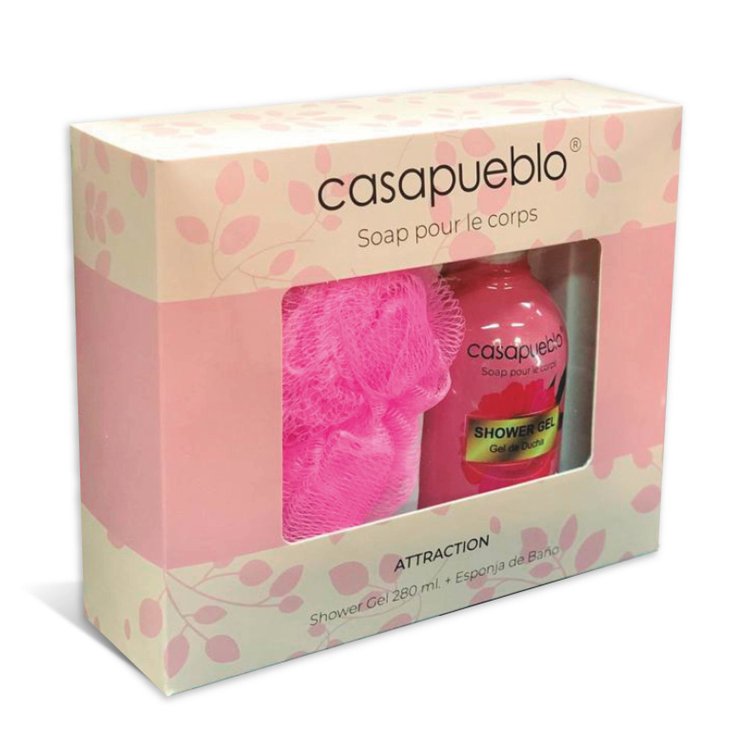Imagen de Casapueblo Estuche Attraction Shower Gel 280 ml + Esponja