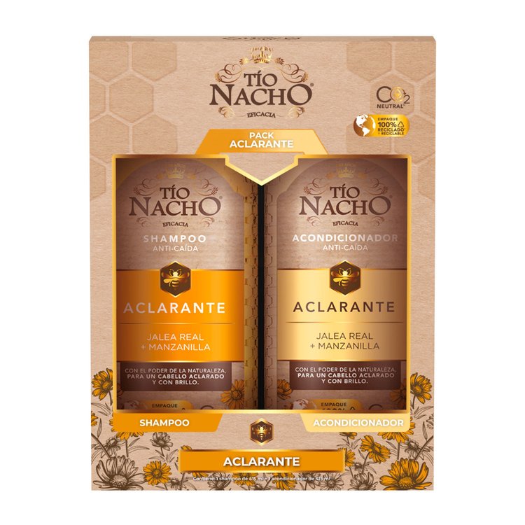 Imagen de Tio Nacho Pack Aclarante Shampoo 415 ml + Acondicionador 415 ml