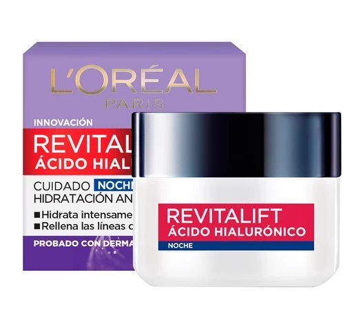 Imagen de L´Oréal Paris Crema de Noche Revitalift con Ácido Hialurónico 50 ml