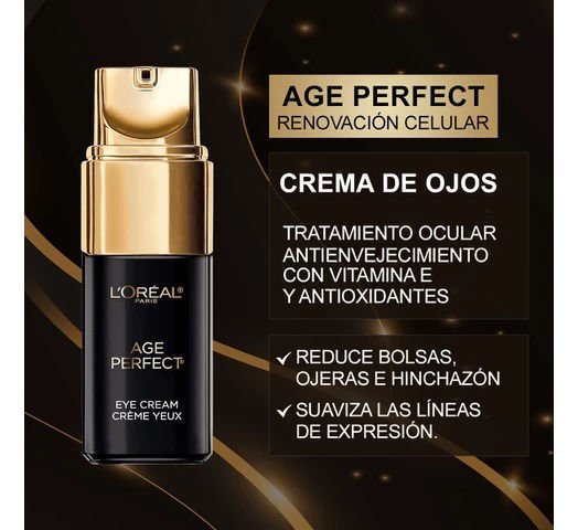 Imagen de L'Oréal Paris Crema Age Perfect Renacimiento celular contorno de  Ojos 15 ml