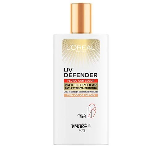 Imagen de L'Oréal Paris Protector Solar  Facial Uv Defender Con Color Fps 50 Tono  Medio 40 gr